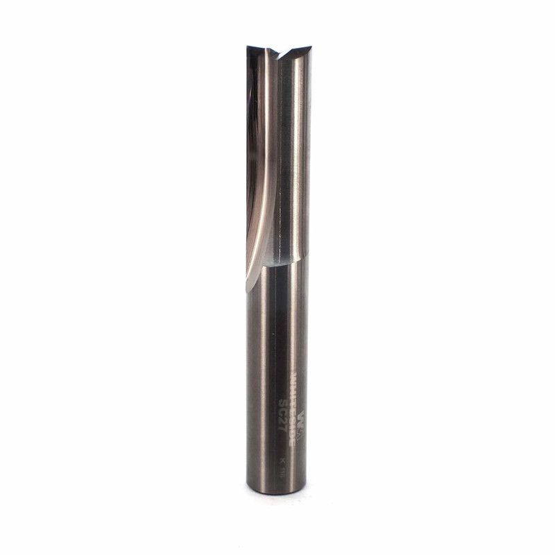 Solid Carbide Double Flute Straight Cut Router Bit - 1/2" SH - Diameter:1/2" - Cutting Length:1-1/2"